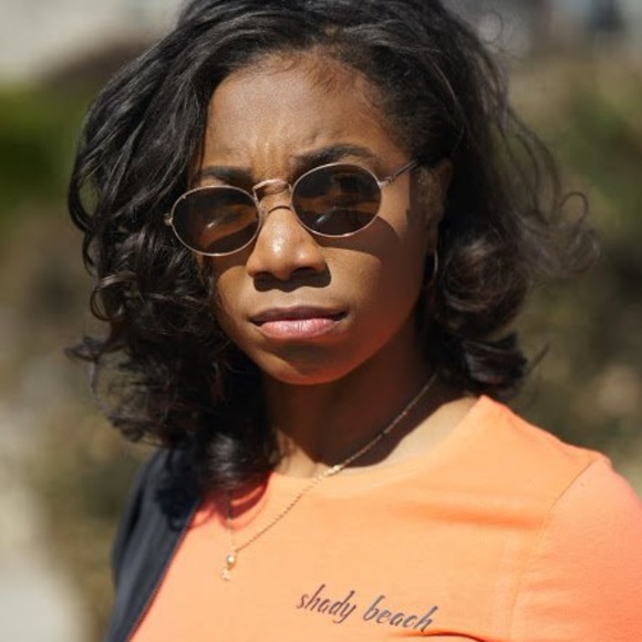 feanyico Tops - Shady Beach Crop Top Tee (Coral)